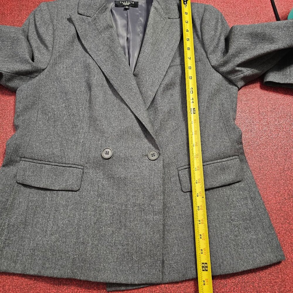 Talbots Wool Double-Breasted Blazer Jacket 14p Ne… - image 7